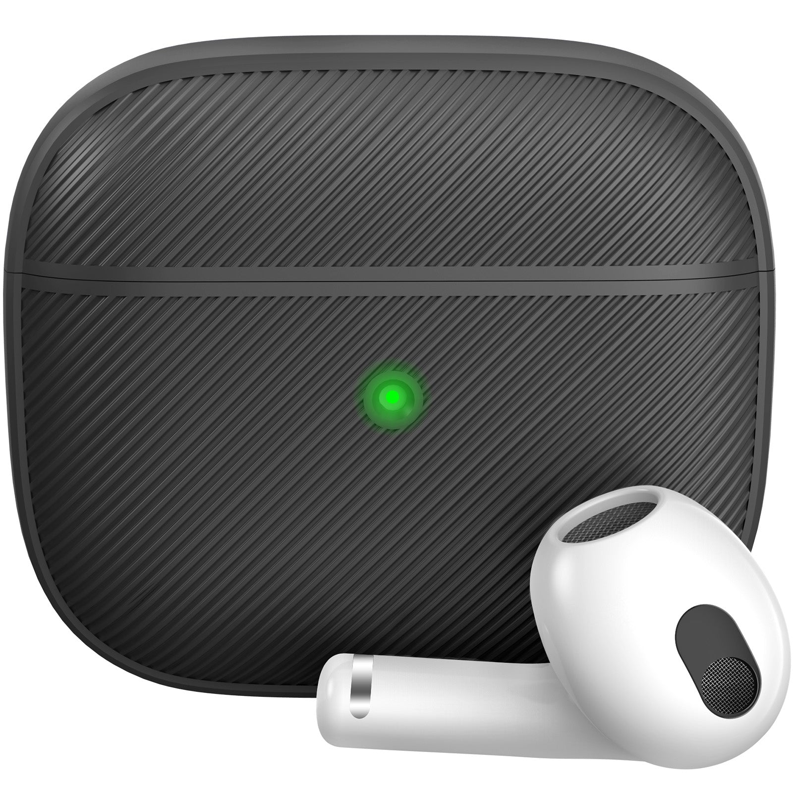 AHASTYLE PT177 For Apple AirPods 3 Stripe Design Bluetooth Earphone Drop-proof Cover Splittable Soft Silicone Protective Case AHASTYLE PT177 For Apple AirPods 3 Stripe Design Bluetooth Earphone Drop-proof Cover Splittable Soft Silicone Protective Case